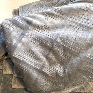 One Piece of Gray Minky Fabric Material Quilting Sewing Clothes Crafting